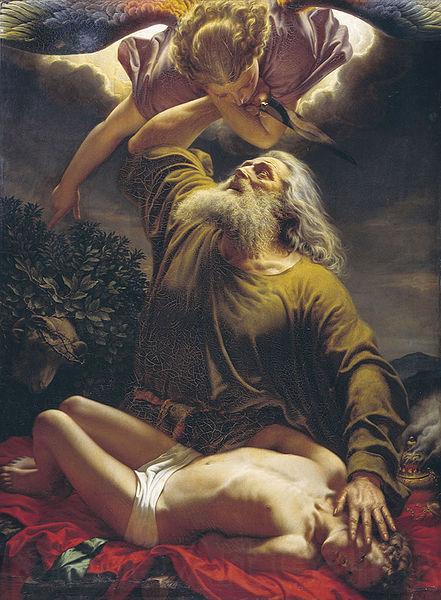 Gerhard Wilhelm von Reutern Abraham sacrificing Isaac France oil painting art